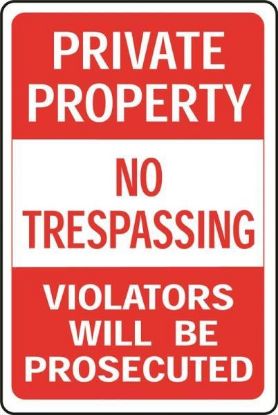 Picture of Sign Private Property No Tresspassing