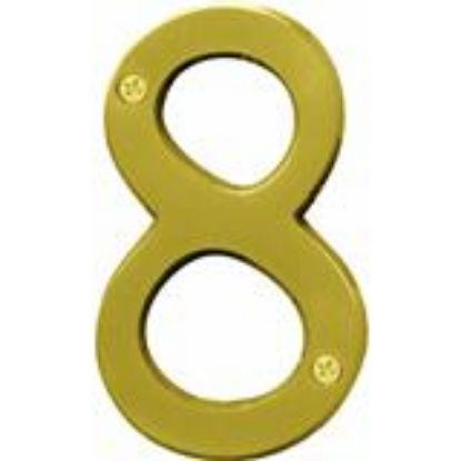 Picture of NUMBER 8 4" B BRASS
