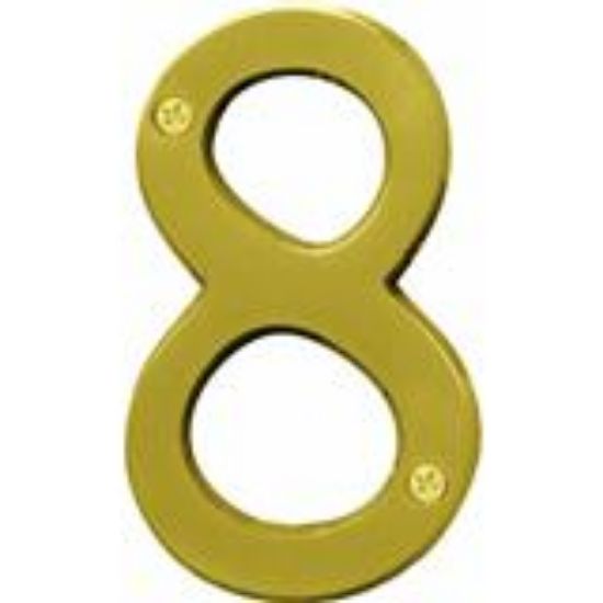 Picture of NUMBER 8 4" B BRASS