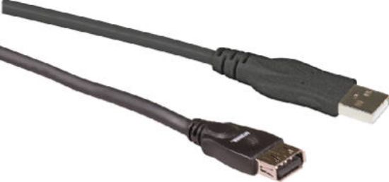 Picture of 6' Black Usb 2.0 ExtensionCable A/A Plugs