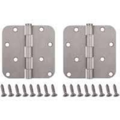 Picture of Radius-Corner Door-Hinge 4 X 4 Satin-Nickel