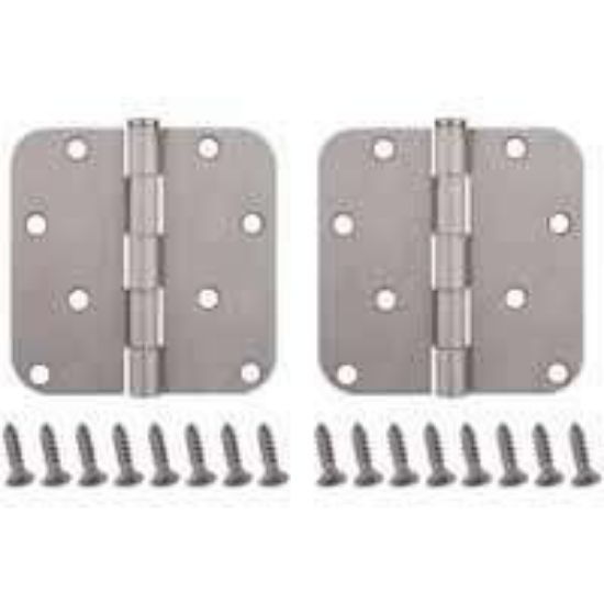 Picture of Radius-Corner Door-Hinge 4 X 4 Satin-Nickel