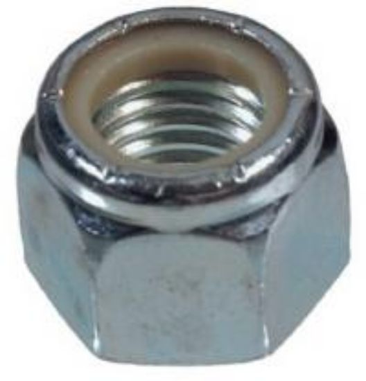 Picture of Hex-Nut Lock-Nut Zinc Nylon-insert 1/2"-13