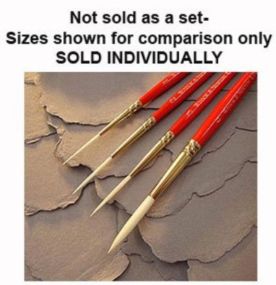 Picture of University Brush 860 White Nylon Script- Short Handle 6