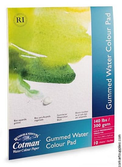 Picture of Cotman Water Colour Paper Gummed Pad 140 Lb Cold Press 9" x 12"