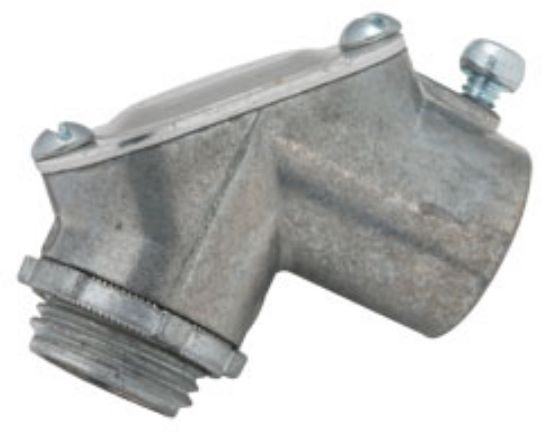 Picture of 3/4" 90° EMT Handy Elbow Die-Cast-Zinc Connectors