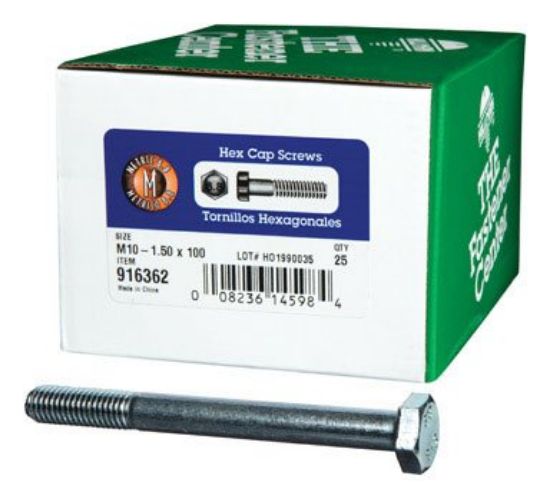 Picture of Cap-Bolt DIN-931/933 - 8.8 Mild-Steel 10-mm x 100-mm x 1.50 Pitch