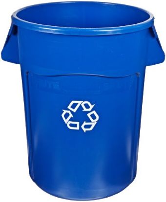 Picture of 2643-07 Recycling Container w/Venting Channels 44-Gallon Blue