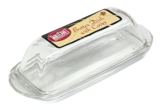 Picture of Glass Butter Dish- Smooth