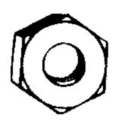 Picture of Hex-Nut Din 934-8 Mild-Steel 8mm- 1.25