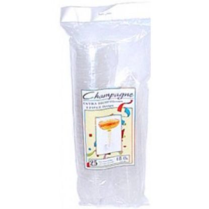 Picture of 25 Count 2-piece Champagne-Glass