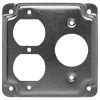 Picture of Electrical-Box-Cover Square Steel 4" 1/2" Rise Single Duplex Single-Receptacle 1.620