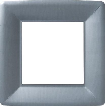 Picture of Classic Linen 10" Square Disposable-Plate Silver-