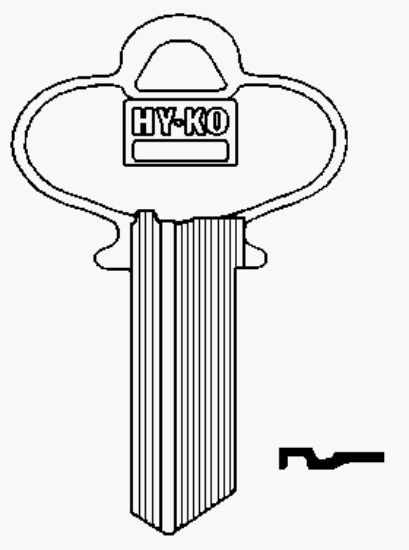 Picture of DE5 Cut-Key DEXTER LOCK