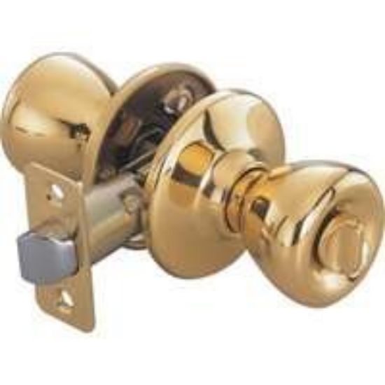 Picture of Privacy-Lock Tulip-Knob Polished Brass Adjustable BS