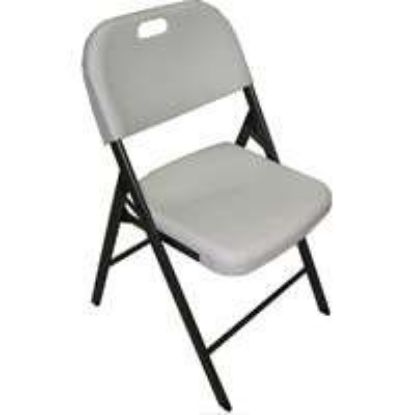 Picture of WHITE MOLDED FOLDING CHAIR