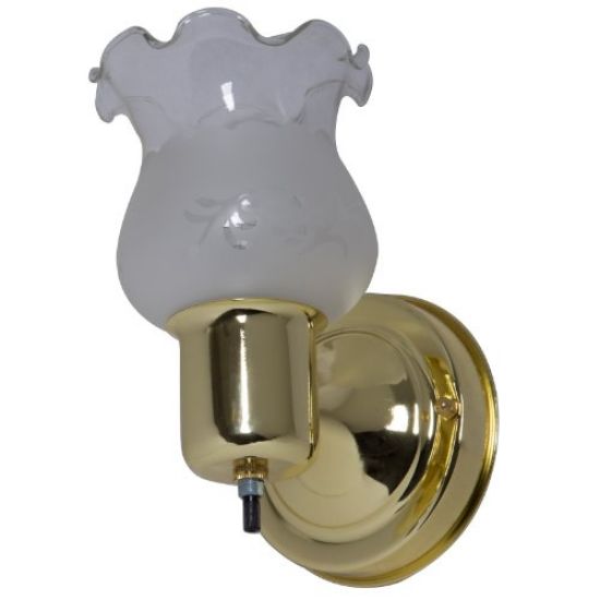 Picture of Brass Wall-Bracket Light-Fixture Onoff Switch 1-Bulb
