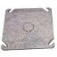 Picture of Electrical-Box-Cover Square Steel Flat Blank 4" 1/2" Knockout