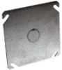 Picture of Electrical-Box-Cover Square Steel Flat Blank 4" 1/2" Knockout