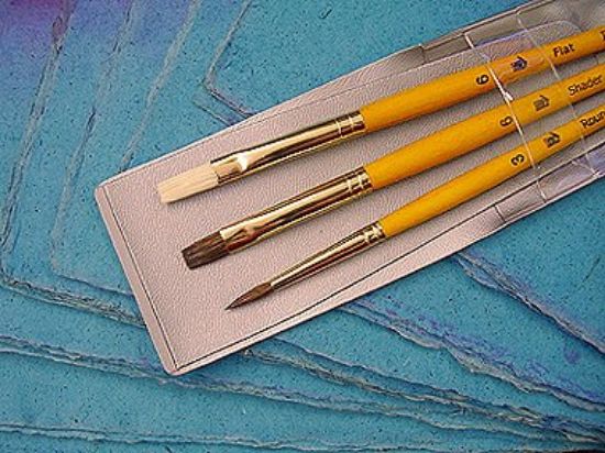 Picture of Natural Hair Bristle-Brush Set 3-Piece (Round 3 Flat 4 & 6)