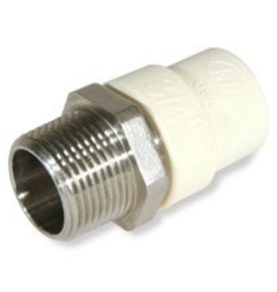 Picture of CPVC to Stainless-Steel Male Pipe Thread Transition Adapter 1"