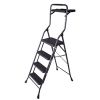 Picture of Step-ladder 4-step With Tray 4 Step Steel Black