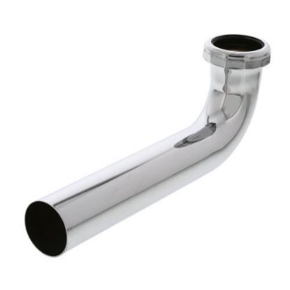 Picture of Tubular-brass Waste-bend Slip-joint Chrome-plated 1-1/2" X 8"