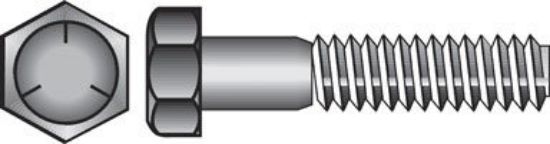 Picture of Hex-Bolt Zinc-Plated 1/4-20 TPI 20 x 5 -1/2"