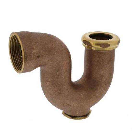 Picture of NY-Trap 1-12" X 1-1/4" rough-Brass With Cleanout