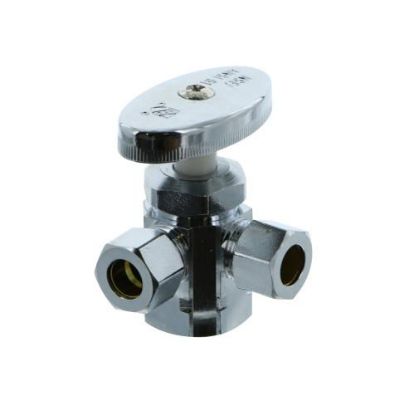 Picture of 3-Way Stop Chrome-Plated 1/2" FIP x 3/8" CMP