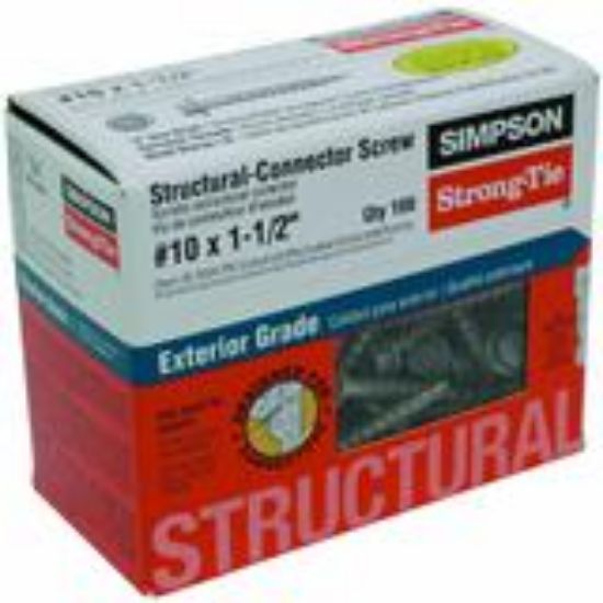 Picture of Structural Connector Screw #10 1-1/2"
