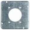 Picture of 4-11/16" Square Electrical-Box-Cover Raised 1/2" Dryer Receptacle 2.125" Diameter