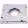 Picture of 4-11/16" Square Electrical-Box-Cover Raised 1/2" Dryer Receptacle 2.125" Diameter