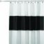 Picture of Zeno Waterproof Shower-Curtain Black/White 72" x 72"