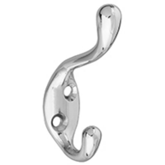 Picture of Coat-&-Hat-Hook Die Cast Zinc Nickel 75 Lb 2.351"