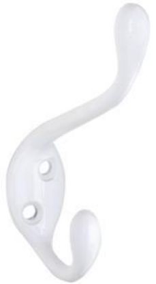Picture of Coat-&-Hat-Hook Steel 35 Lbs White