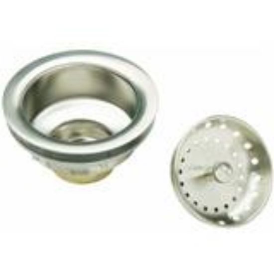Picture of Duo-strainer Assembly Brushed-nickel Stainless Basket Fixed Post
