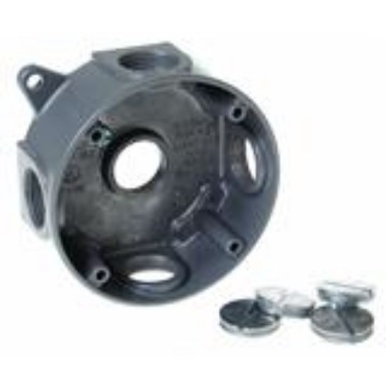 Picture of Electrical-Box Gray Round 3/4 X 5