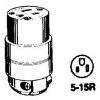 Picture of 15-Amp 125-Volt Double-Pole 3-Wire Black Cord-Connector