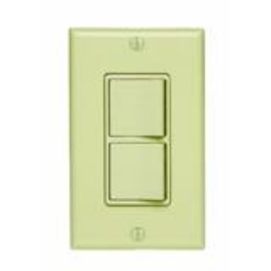 Picture of Double Switch Single-Pole White 15-Amp