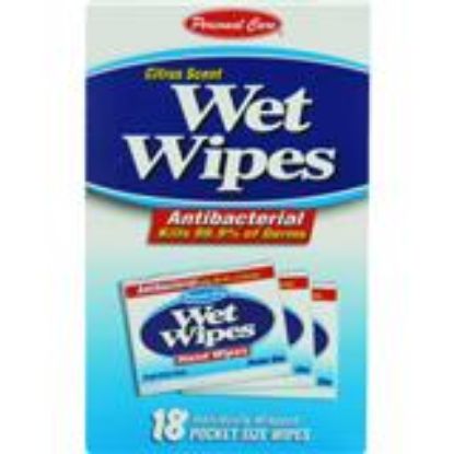 Picture of 18/pack Anti-bacterial Hand-wipes