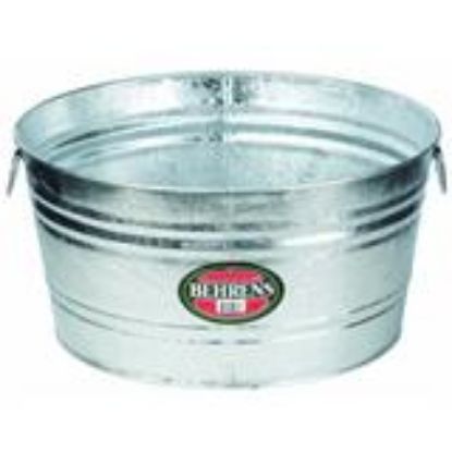 Picture of 15-QuartGalvanized Oval Tub Galvanized