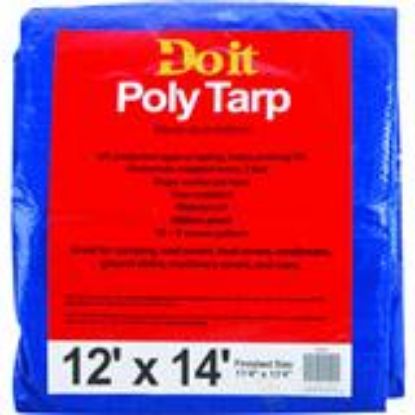 Picture of 12 X 14 Blue Medium-Duty Tarp