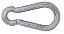 Picture of 11/32 Interlocking-Spring-Snap Steel Zinc 1/2 Opening X 3.500" Overall Length