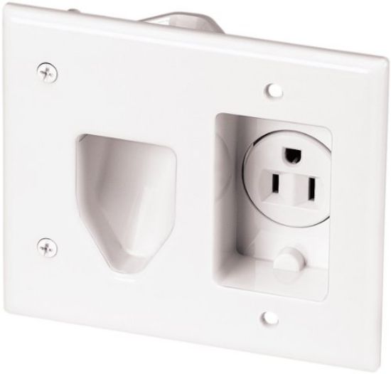 Picture of Flat Television Recessed Single-Receptacle