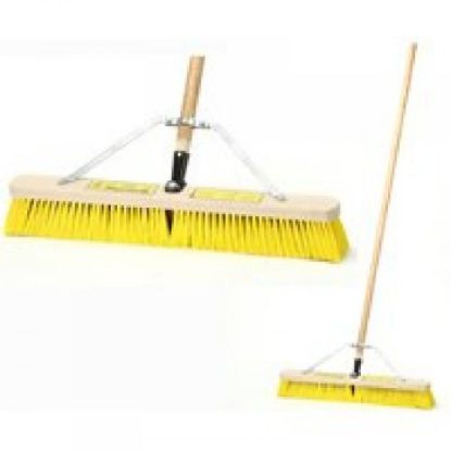 Picture of Push-Broom W/BRCE 24" Medium Stiff-Bristle