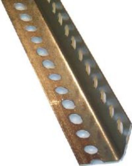 Picture of Slotted-Hole Steel-Angle Galvanized Steel 14-Gauge 1-1/2" x 24"