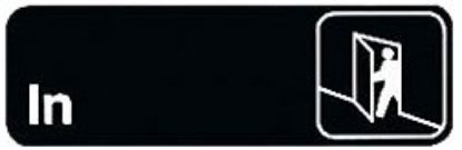 Picture of Sign 9" x 3" Plastic- In
