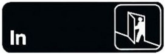 Picture of Sign 9" x 3" Plastic- In