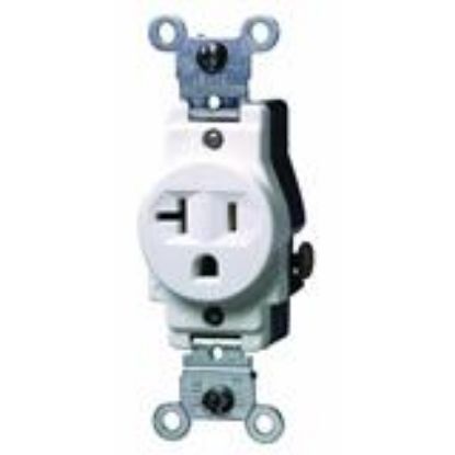 Picture of Single-Receptacle 20-Amp 125-Volt Double-Pole 3-Wire Grounding